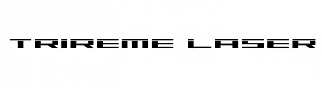 Trireme Laser  フリーフォントのダウンロード