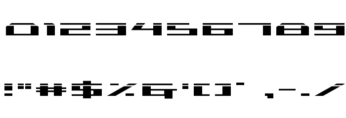 Trireme Laser Font OTHER CHARS