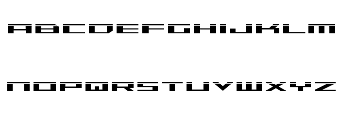 Trireme Laser Font LOWERCASE