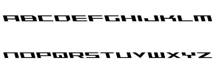 Trireme Leftalic Font LOWERCASE