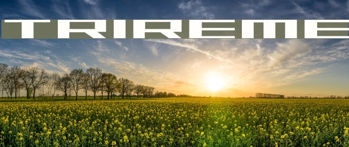 Trireme Font examples