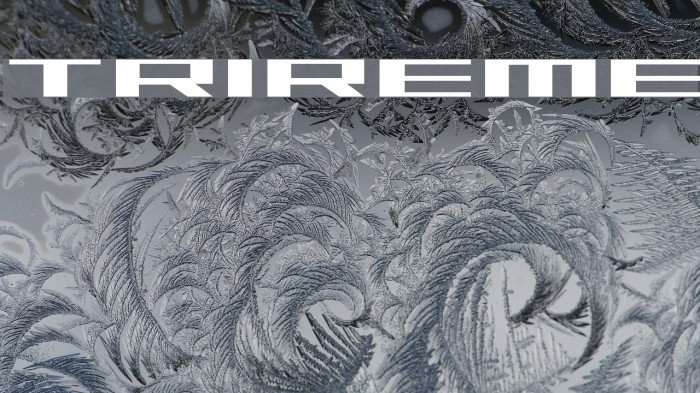 Trireme Font examples