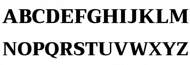 Trirong Black Font UPPERCASE