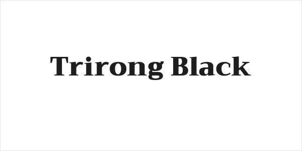 Trirong Black Logo