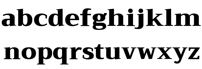 Trirong Black Font LOWERCASE