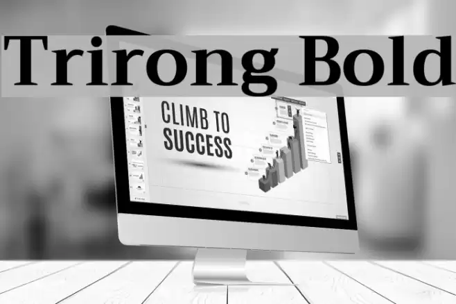 Trirong Bold Font examples