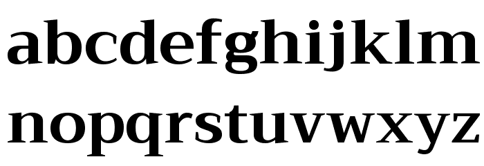 Trirong Bold Font LOWERCASE
