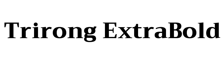 Trirong ExtraBold Font