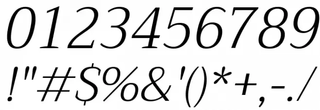 Trirong Light Italic