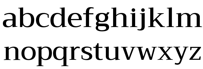 Trirong Medium Font LOWERCASE