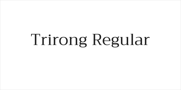 Trirong Regular Logo