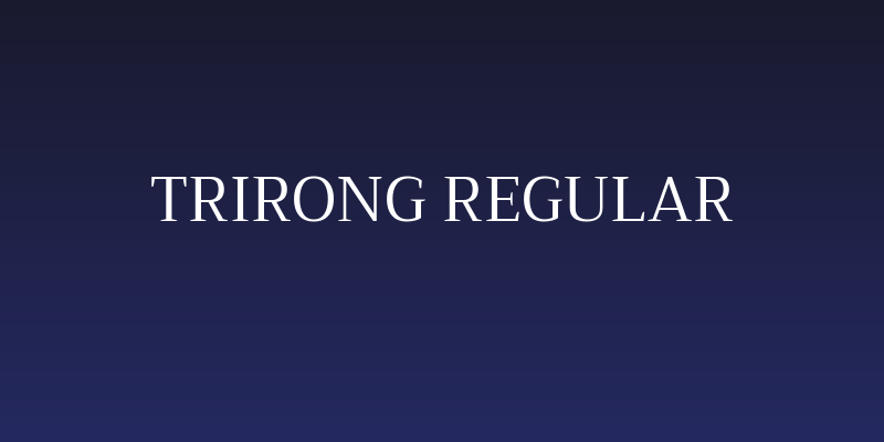 Trirong Regular Social Header