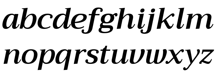 Trirong SemiBold Italic Font LOWERCASE