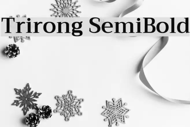 Trirong SemiBold Fuentes examples