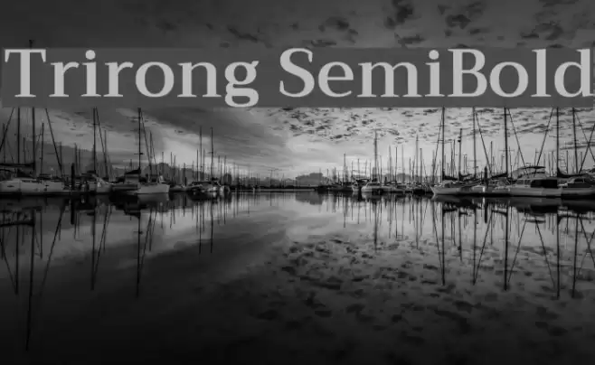 Trirong SemiBold Fuentes examples