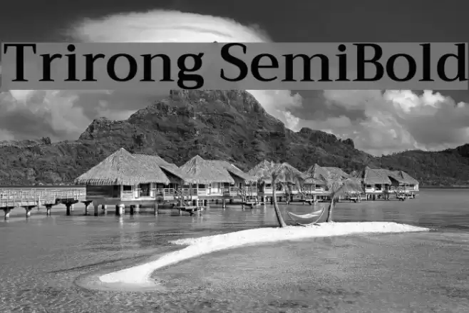 Trirong SemiBold Fuentes examples