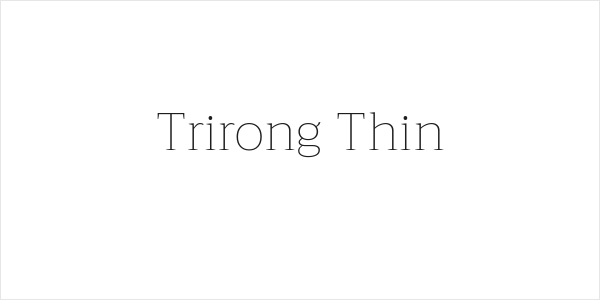 Trirong Thin Logo