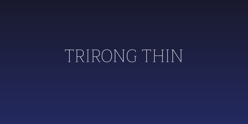 Trirong Thin Social Header