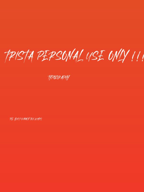 Trista Personal Use Only !!! Poster