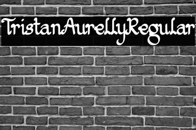 TristanAurellyRegular Font examples
