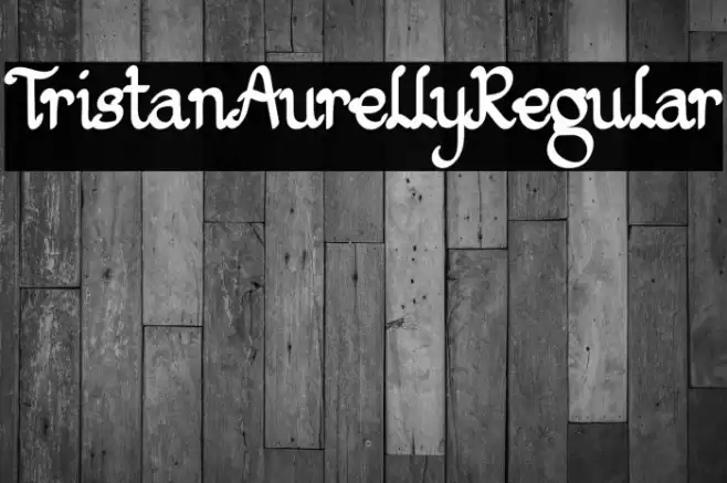 TristanAurellyRegular Font examples