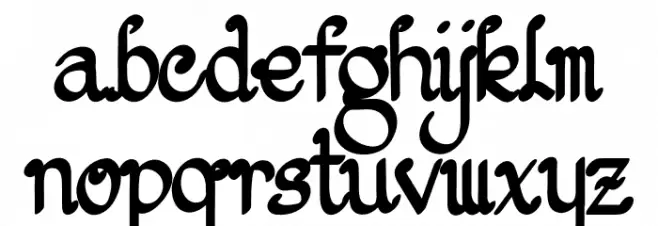 TristanAurellyRegular Font LOWERCASE