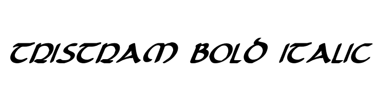 Tristram Bold Italic Font