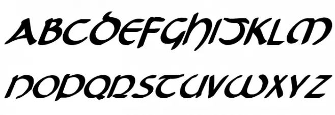 Tristram Bold Italic Fonte MAIÚSCULAS