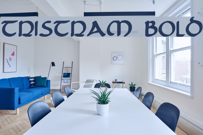 Tristram Bold Font examples