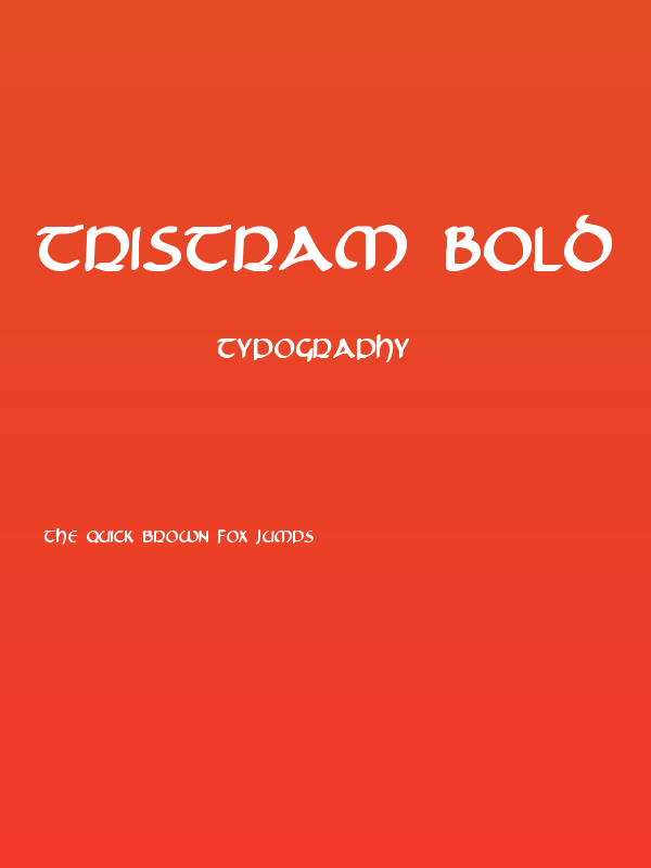 Tristram Bold Poster