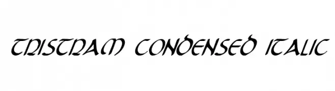 Tristram Condensed Italic  baixar fontes gratis
