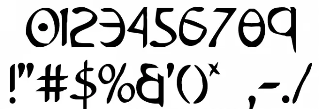 Tristram Condensed Font OTHER CHARS