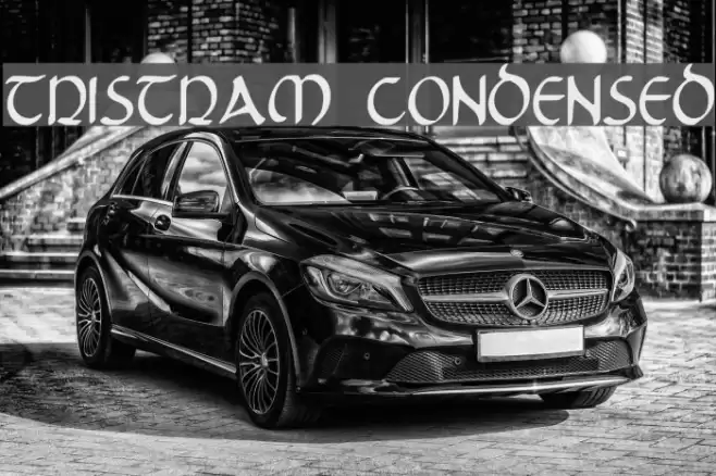 Tristram Condensed Font examples