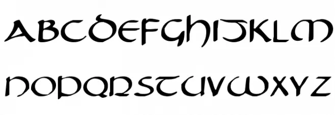 Tristram Expanded 字体 大写