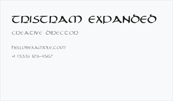 Tristram Expanded Business Card