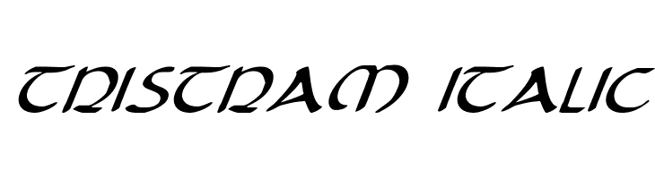 Tristram Italic  フリーフォントのダウンロード