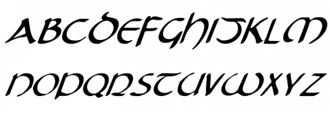 Tristram Italic Fonte MAIÚSCULAS