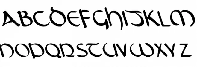 Tristram Leftalic Fonte MAIÚSCULAS