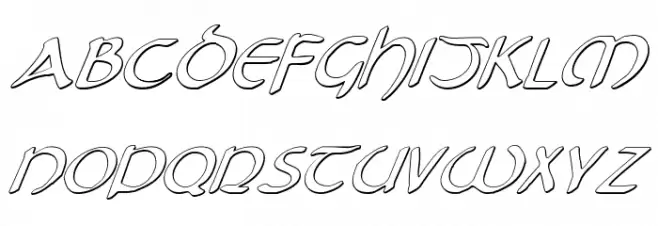 Tristram Shadow Italic Fonte MAIÚSCULAS