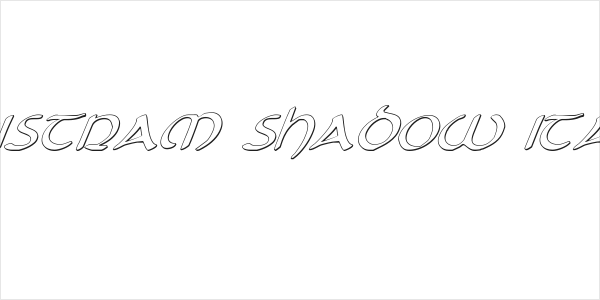 Tristram Shadow Italic Logo