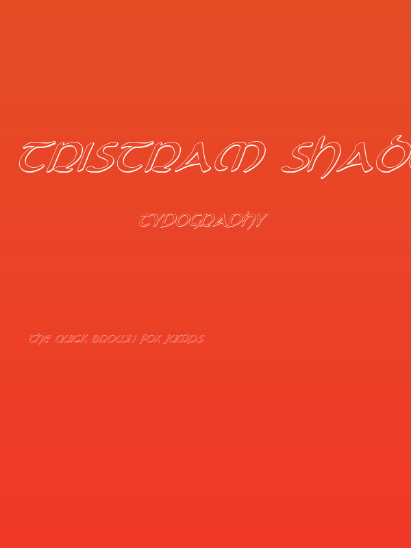 Tristram Shadow Italic Poster