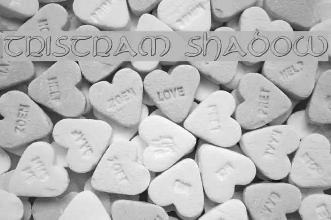 Tristram Shadow Font examples