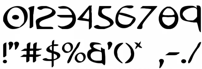 Tristram Font OTHER CHARS