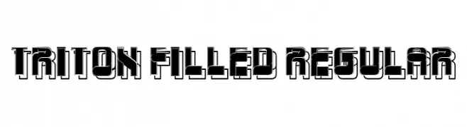 Triton Filled Regular  Frei Schriftart Herunterladen