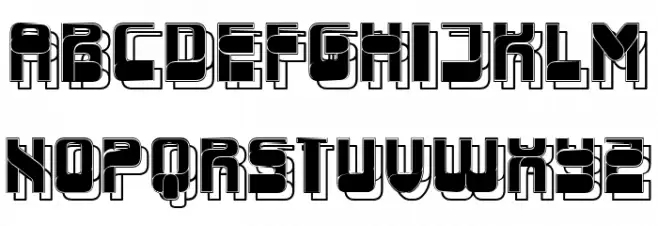 Triton Filled Regular 字体 大写