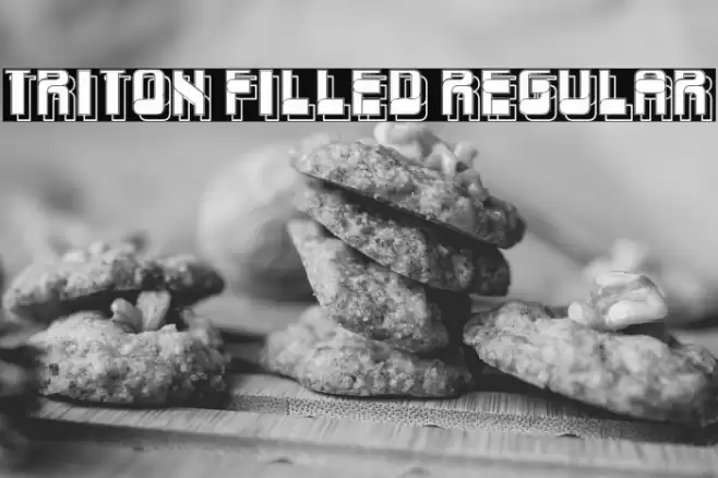 Triton Filled Regular Font examples