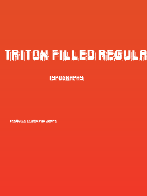 Triton Filled Regular Poster
