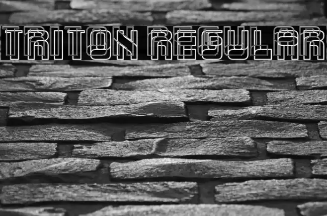Triton Regular Шрифта examples