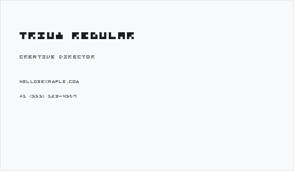 Trium Regular Business Card