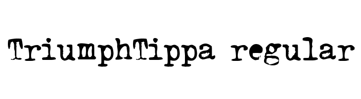 TriumphTippa regular  フリーフォントのダウンロード